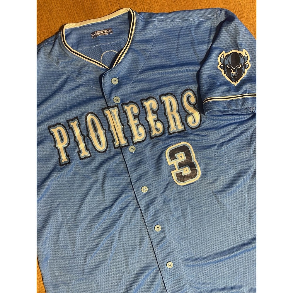 St. Louis Pioneers Baseball Jersey #3 Garb Athletics‎ Lewis & Clark League AL